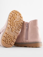 Pink Shimmer Wide Fit (G) Chelsea Zip Ankle Boots - Image 4 of 5