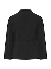 Yours Curve Black Tie Waist Utility Top - Image 6 of 6