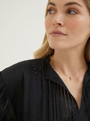 FatFace Black Lace Freya Blouse - Image 3 of 6
