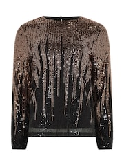 M&Co Ombre overdel med paillet - Billede 5 af 6