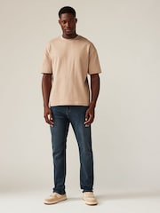 Albastru Vintage - Croială slim fit Classic Blugi elastici - Imaginea 1 din 10