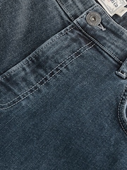 Albastru Vintage - Croială slim fit Classic Blugi elastici - Imaginea 7 din 10