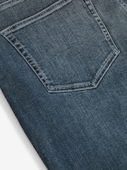 Albastru Vintage - Croială slim fit Classic Blugi elastici - Imaginea 9 din 10