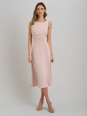 Gina Bacconi Pink Penny Sleeveless Shift Dress - Image 3 of 6