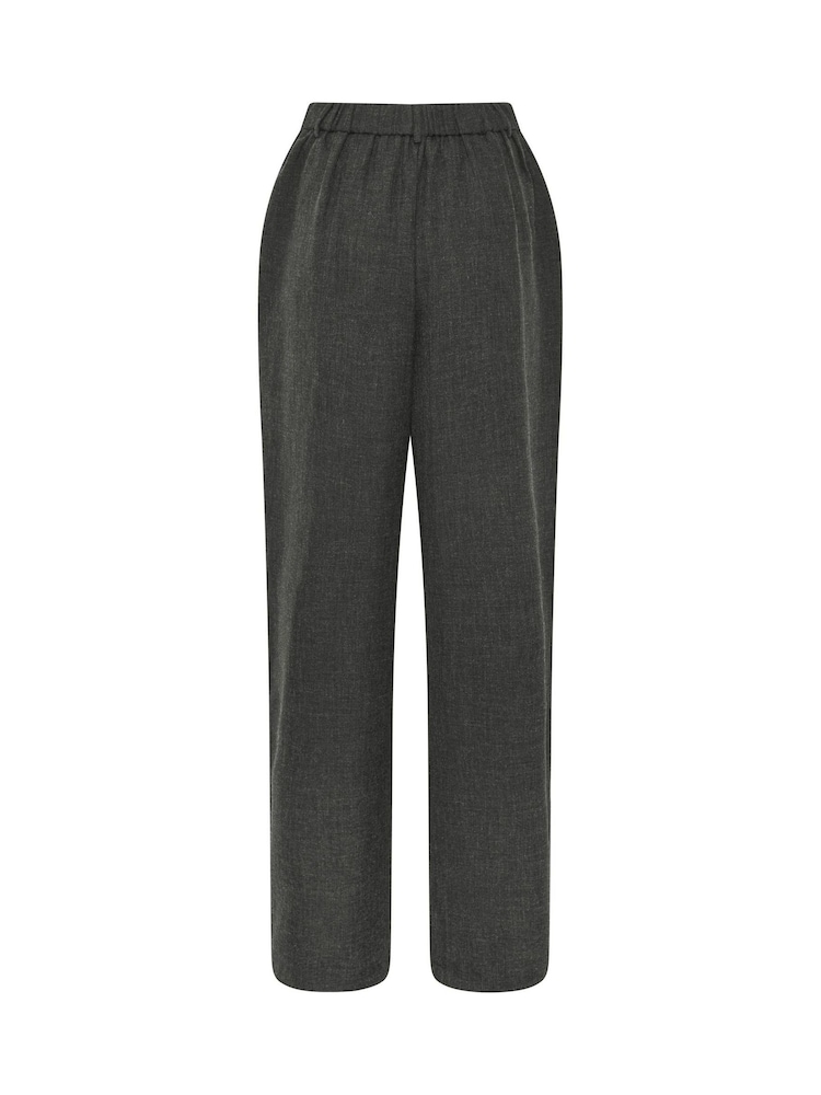 Long Tall Sally Grey Wide Leg Tailored Trousers - Image 6 of 6