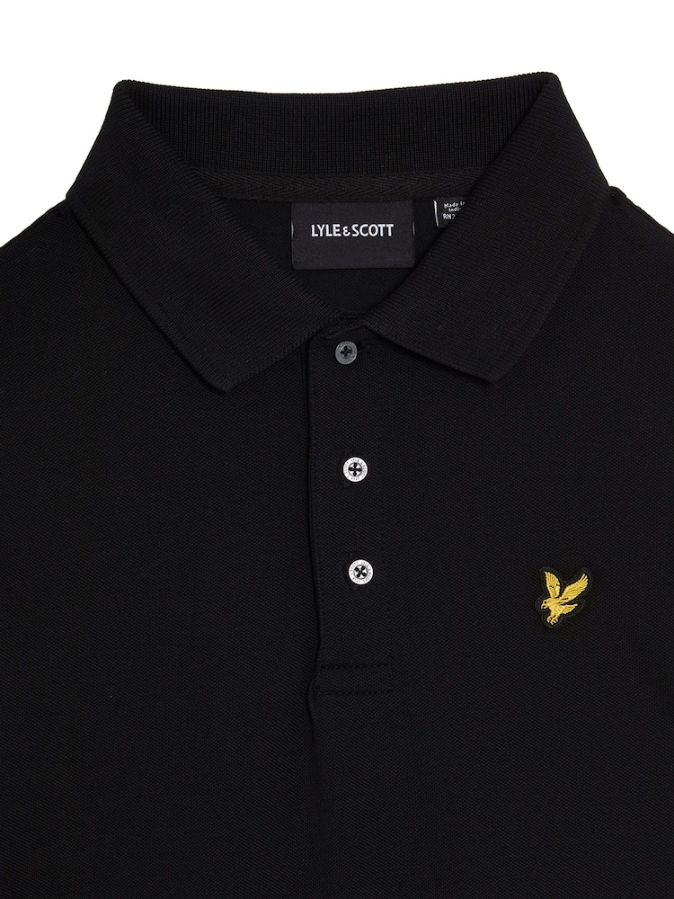 Lyle & Scott Black Boys Classic Polo Shirt - Image 4 of 4