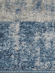 Navy Blue Textured Border Rug - Image 6 of 6