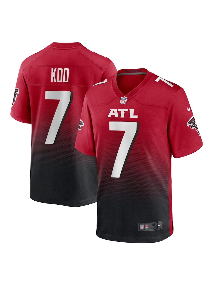 Nike Red NFL Atlanta Falcons Alternate Game Jersey - Younghoe Koo - Image 1 of 3