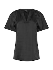 Long Tall Sally Black Satin Sequin Top - Image 5 of 6