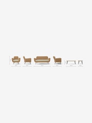MADE.COM Natural Jonah Garden Poly Rattan Lounge Set - Image 8 of 8