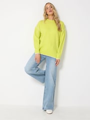 Long Tall Sally Green Tipped Detail Knitted Jumper - Image 2 of 6