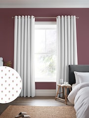 Laura Ashley Peony Pink Wood Violet Made to Measure 100% Cotton Curtains - Image 1 of 9