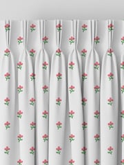 Laura Ashley Peony Pink Wood Violet Made to Measure 100% Cotton Curtains - Image 5 of 9
