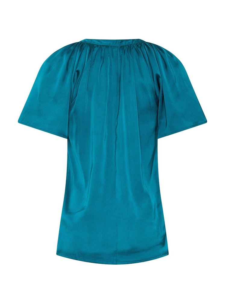 Long Tall Sally Blue Satin Sequin Top - Image 10 of 10 Long Tall Sally Blue Satin Sequin Top - Image 10 of 10