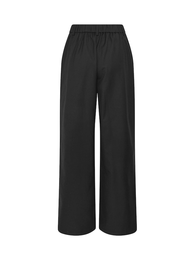 Long Tall Sally Black Wide Leg Tailored Trousers - Image 6 of 6