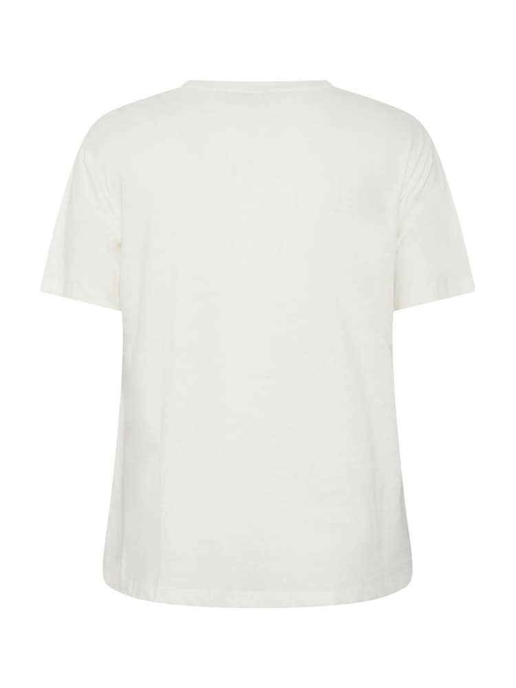 Yours Curve White Twist Front T-Shirt - Image 6 of 6 Yours Curve White Twist Front T-Shirt - Image 6 of 6