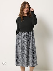 M&Co 2 In 1 Animal Long Sleeve Dress - Bild 2 von 6