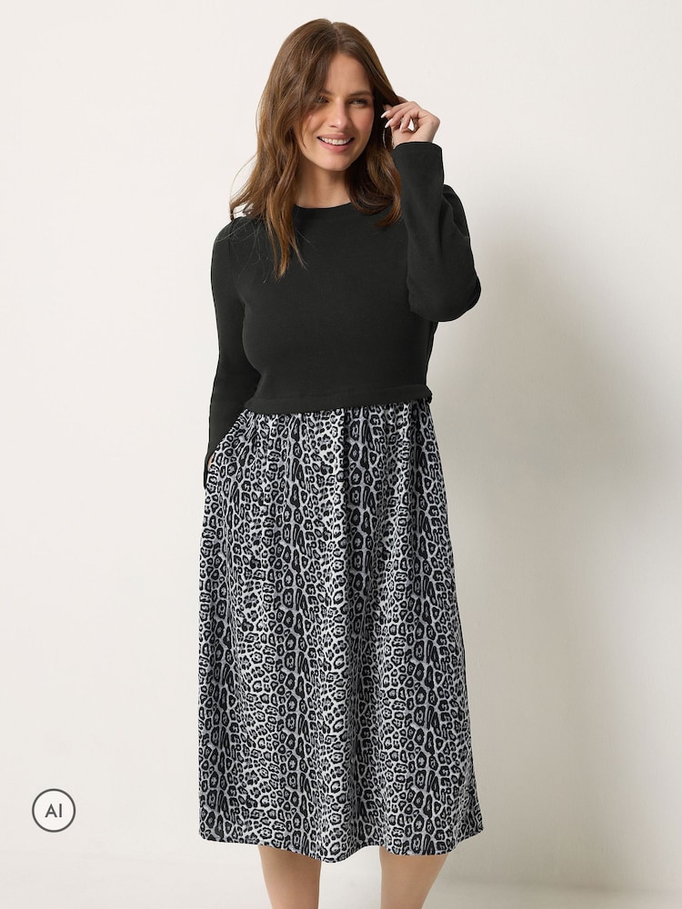 M&Co 2 In 1 Animal Long Sleeve Dress - Bild 2 von 6