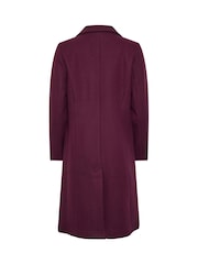 M&Co Purple Button Tailored Coat - Image 6 of 6