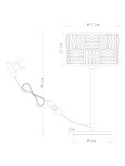 Chrome Alexis Table Lamp - Image 5 of 8