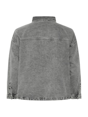 Gris - Chemise en denim Yours Curve - Image 6 sur 6