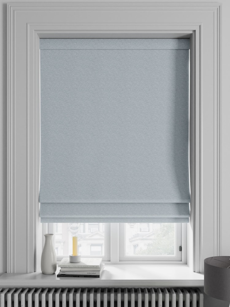 Duck Egg Blue Noah Made To Measure Roman Blind - Image 1 of 6