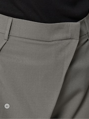 Long Tall Sally Grey Drape Wide Leg Trousers - Image 4 of 6