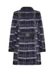 M&Co Black Check Open Front Coat - Image 6 of 6