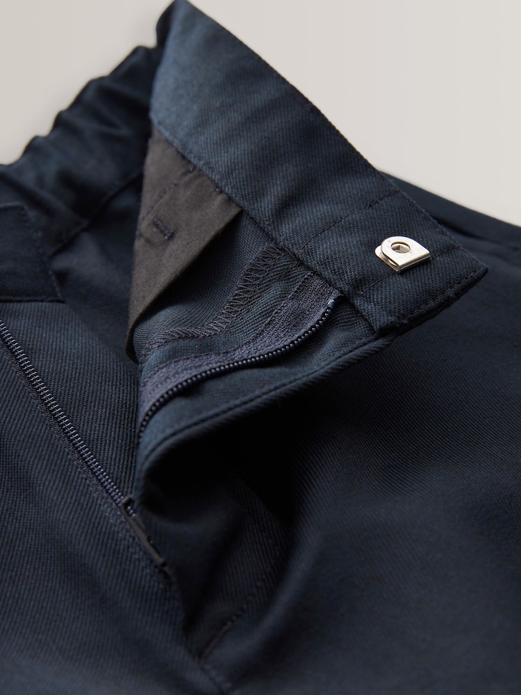 Navy Plus Waist Regular Leg Trousers (3-17yrs) - Image 3 of 7