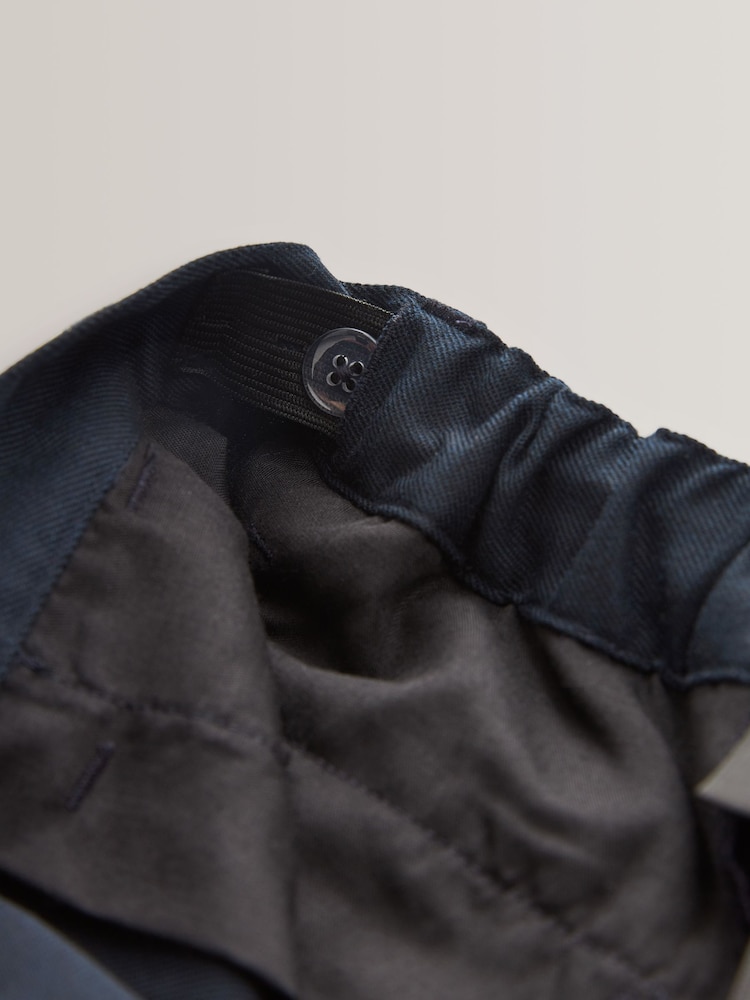 Navy Plus Waist Regular Leg Trousers (3-17yrs) - Image 5 of 7