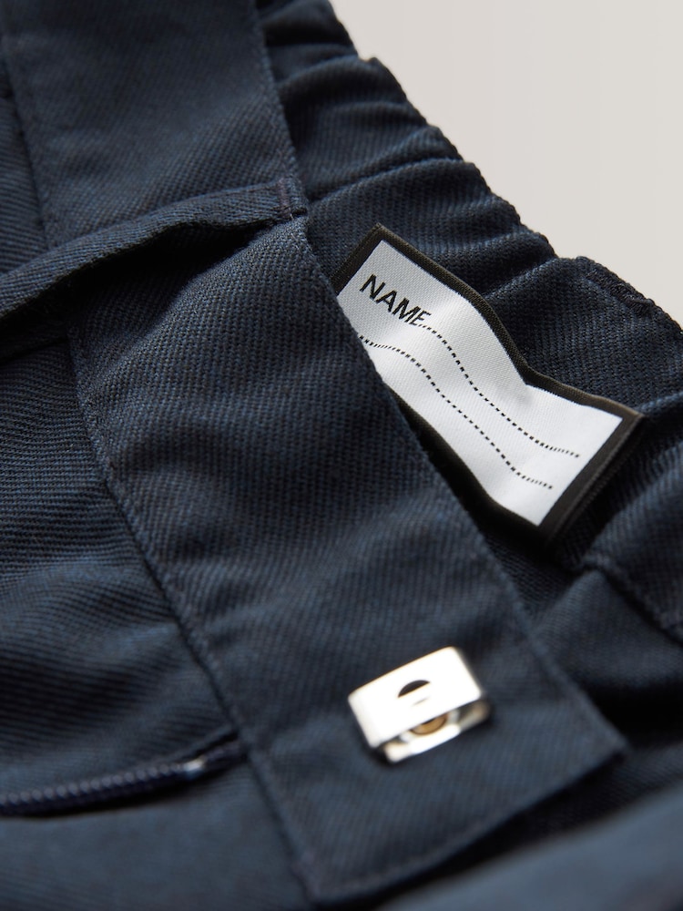 Navy Plus Waist Regular Leg Trousers (3-17yrs) - Image 6 of 7