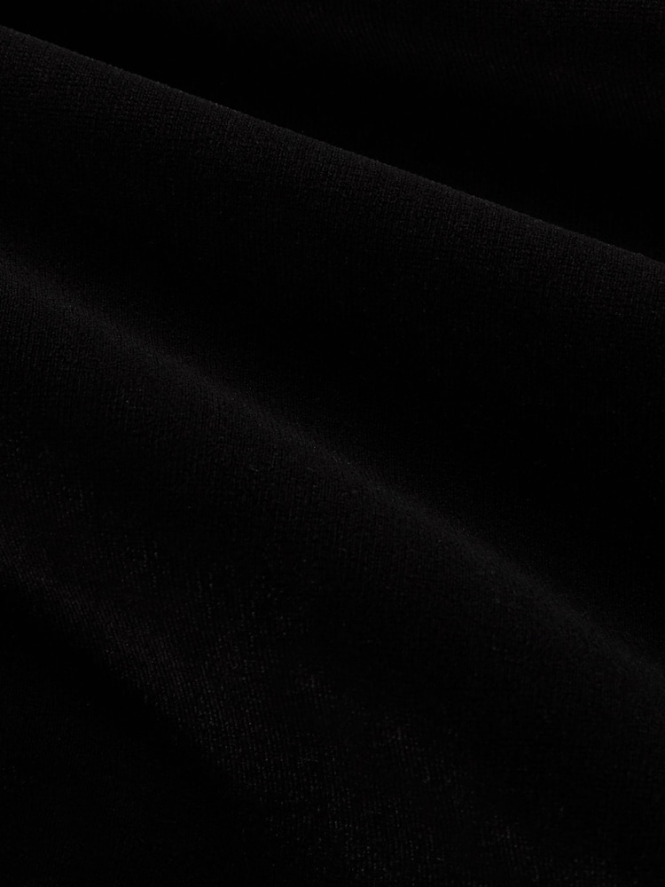 Reiss Black Mia Velvet Off-The-Shoulder Top - Image 5 of 5