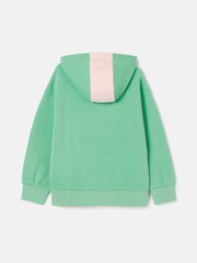Joules Haley Green Colourblock Hoodie - Image 2 of 5