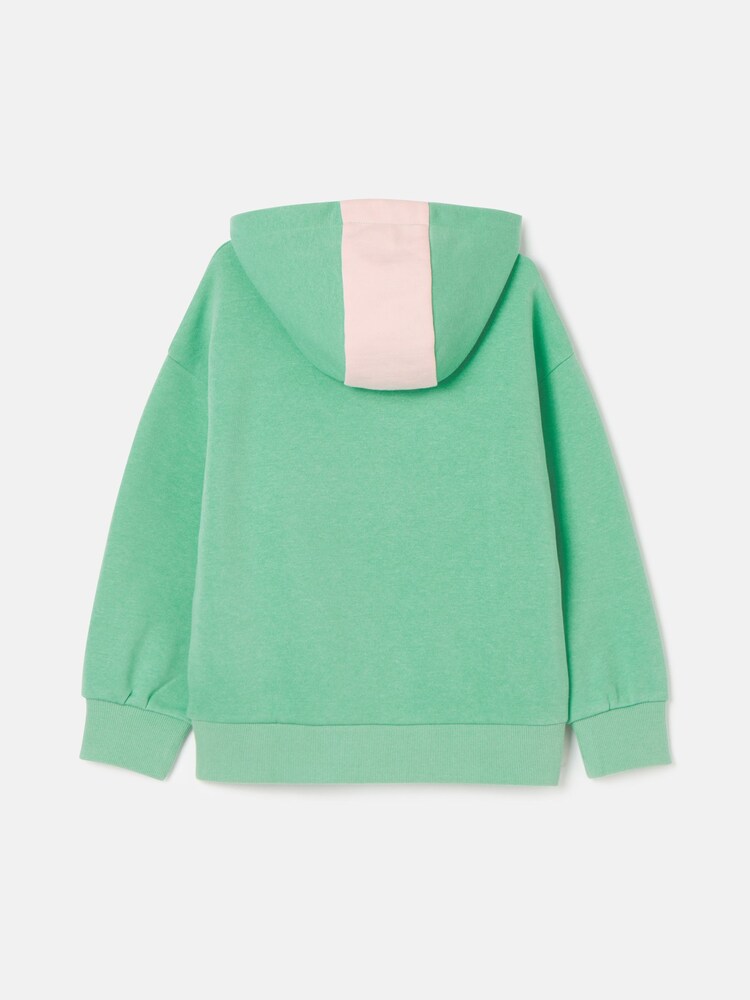 Joules Haley Green Colourblock Hoodie - Image 2 of 5