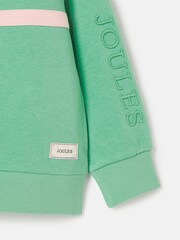 Joules Haley Green Colourblock Hoodie - Image 4 of 5