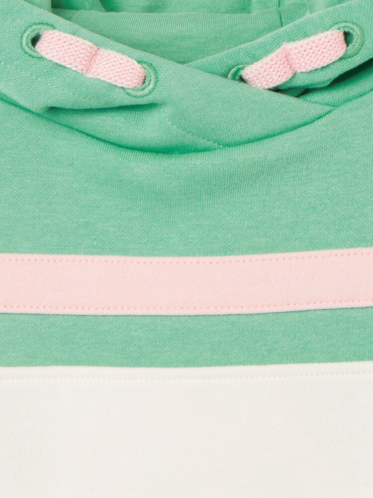 Joules Haley Green Colourblock Hoodie - Image 5 of 5