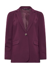 M&Co Purple Button Front Tailored Blazer - Image 6 of 7