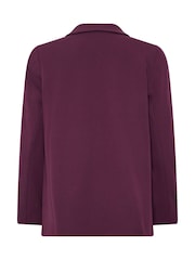 M&Co Purple Button Front Tailored Blazer - Image 7 of 7