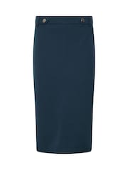 M&Co Blue Tab Detail Pencil Skirt - Image 5 of 6