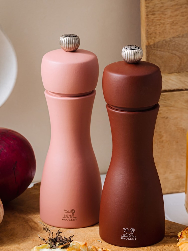 Peugeot Cacao & Nuts Tahiti Duo Earth Salt and Pepper Mills 15cm - Image 1 of 6 Peugeot Cacao & Nuts Tahiti Duo Earth Salt and Pepper Mills 15cm - Image 1 of 6