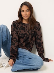 M&Co Petite Floral Printed Jumper - Bild 1 von 6