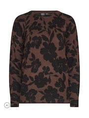 M&Co Petite Floral Printed Jumper - Bild 5 von 6