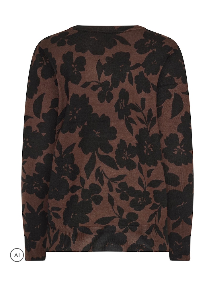 M&Co Petite Floral Printed Jumper - Bild 6 von 6 M&Co Petite Floral Printed Jumper - Bild 6 von 6