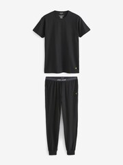 Lyle & Scott Black 100% Cotton Cash And Pyjama Set - Image 2 of 7