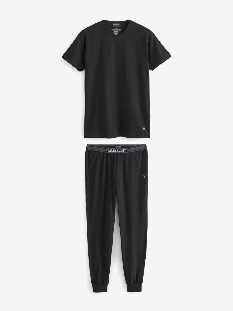 Lyle & Scott Black 100% Cotton Cash And Pyjama Set - Image 2 of 7