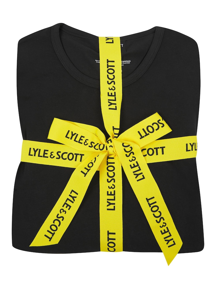 Lyle & Scott Black 100% Cotton Cash And Pyjama Set - Image 7 of 7