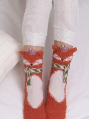 Totes Fox Ladies Novelty Supersoft Socks - Image 1 of 5