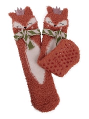 Totes Fox Ladies Novelty Supersoft Socks - Image 2 of 5