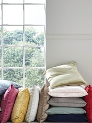 Laura Ashley Oyster Cream Square Nigella Cushion - Image 2 of 3