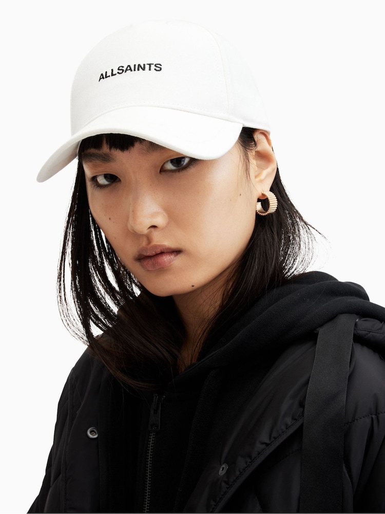 AllSaints White London Baseball Cap - Image 2 of 4
